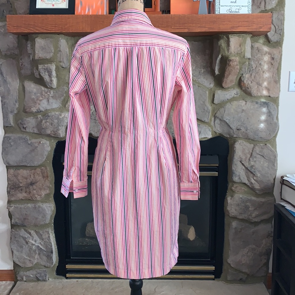 Calvin Klein 8 Shirt Dress. Striped - Picture 3 of 8